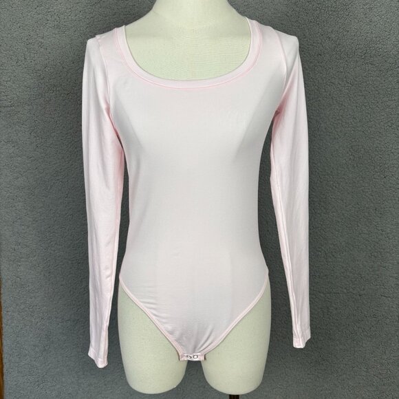 And Now This Women's XS/S Pink Polish Seamless Long Sleeve Bodysuit New With Tag - Picture 1 of 8